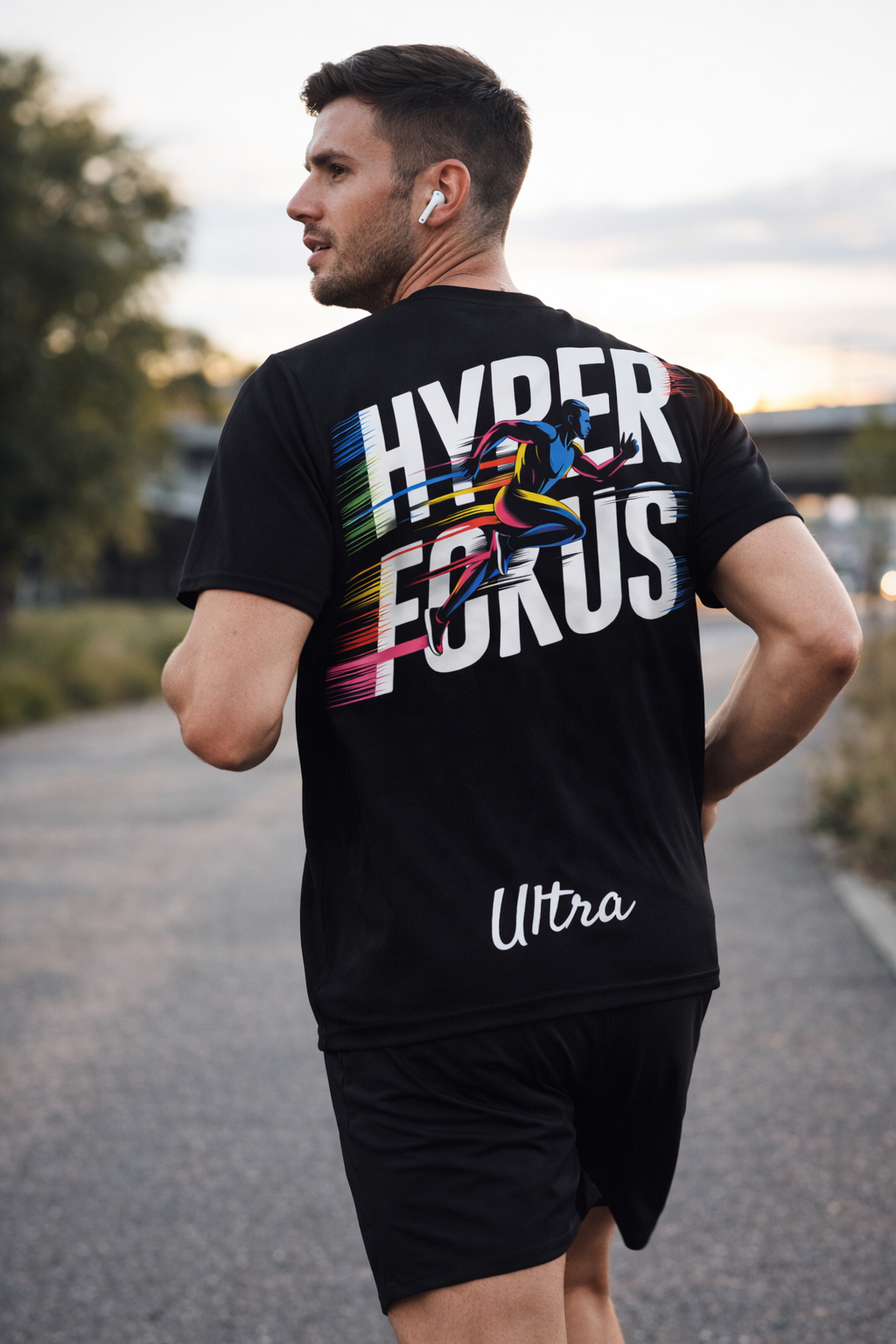 Ultra Run Unisex-Trikot Black