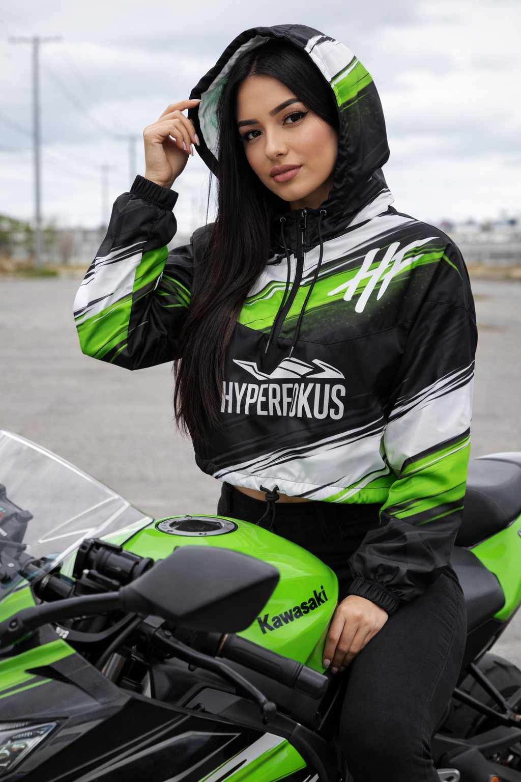Samurai Bauchfreier Windbreaker für Damen