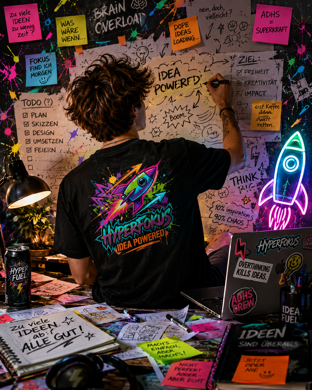 ADHD ADHD Hyperfokus Idea Powered Unisex