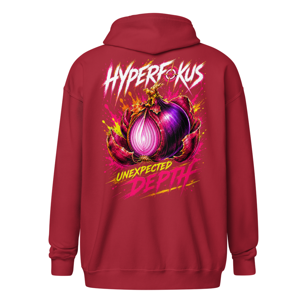 ADHS Hyperfokus Unexpetcted Depth Zip Hoodie