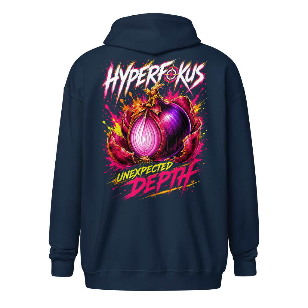 ADHS Hyperfokus Unexpetcted Depth Zip Hoodie