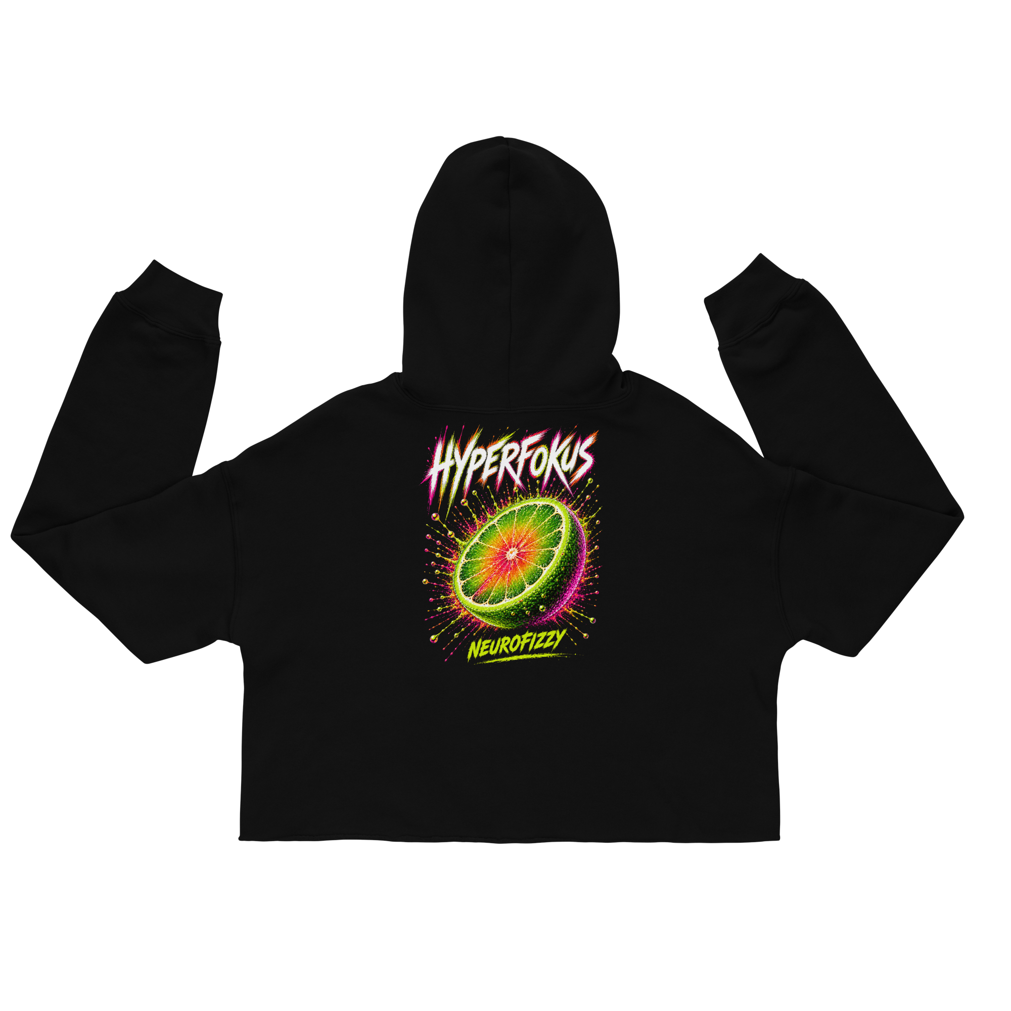 ADHS Hyperfokus Neurofizzy Crop Hoodie