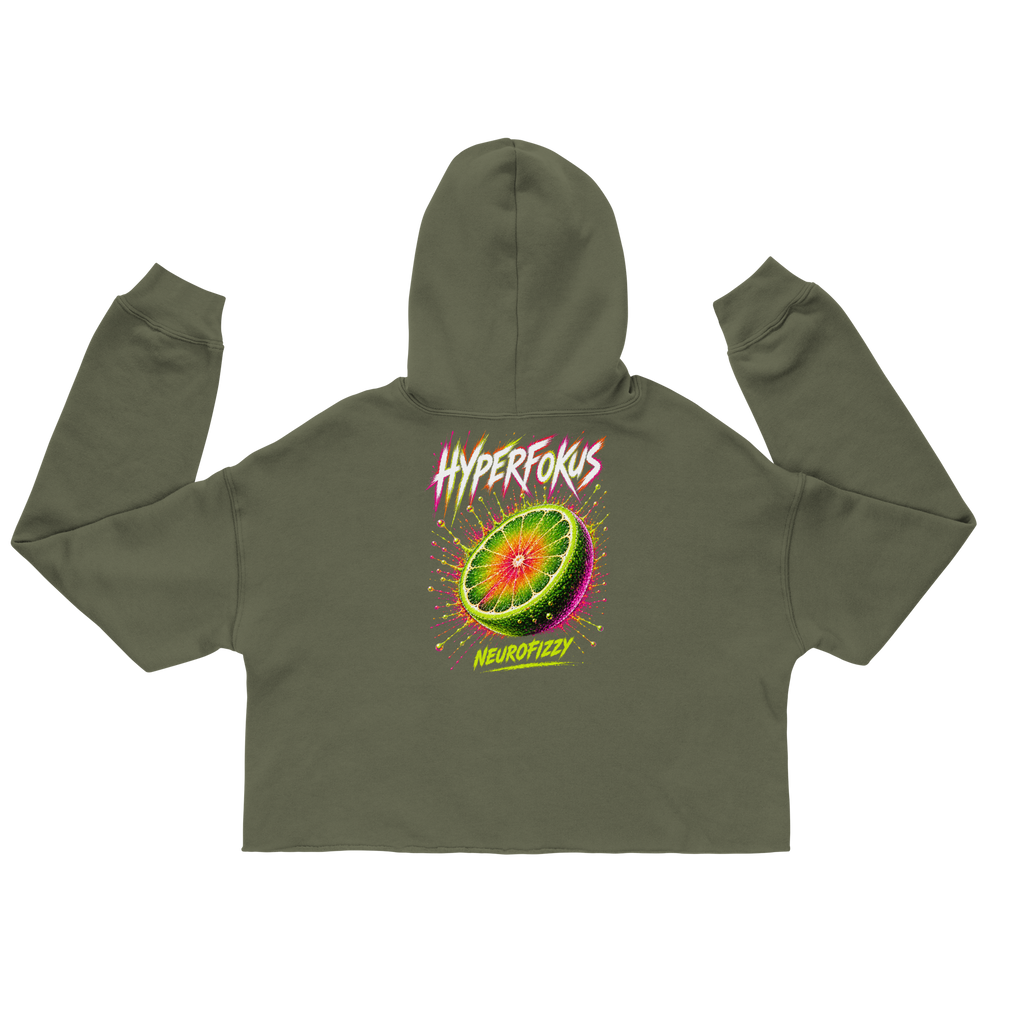 ADHS Hyperfokus Neurofizzy Crop Hoodie