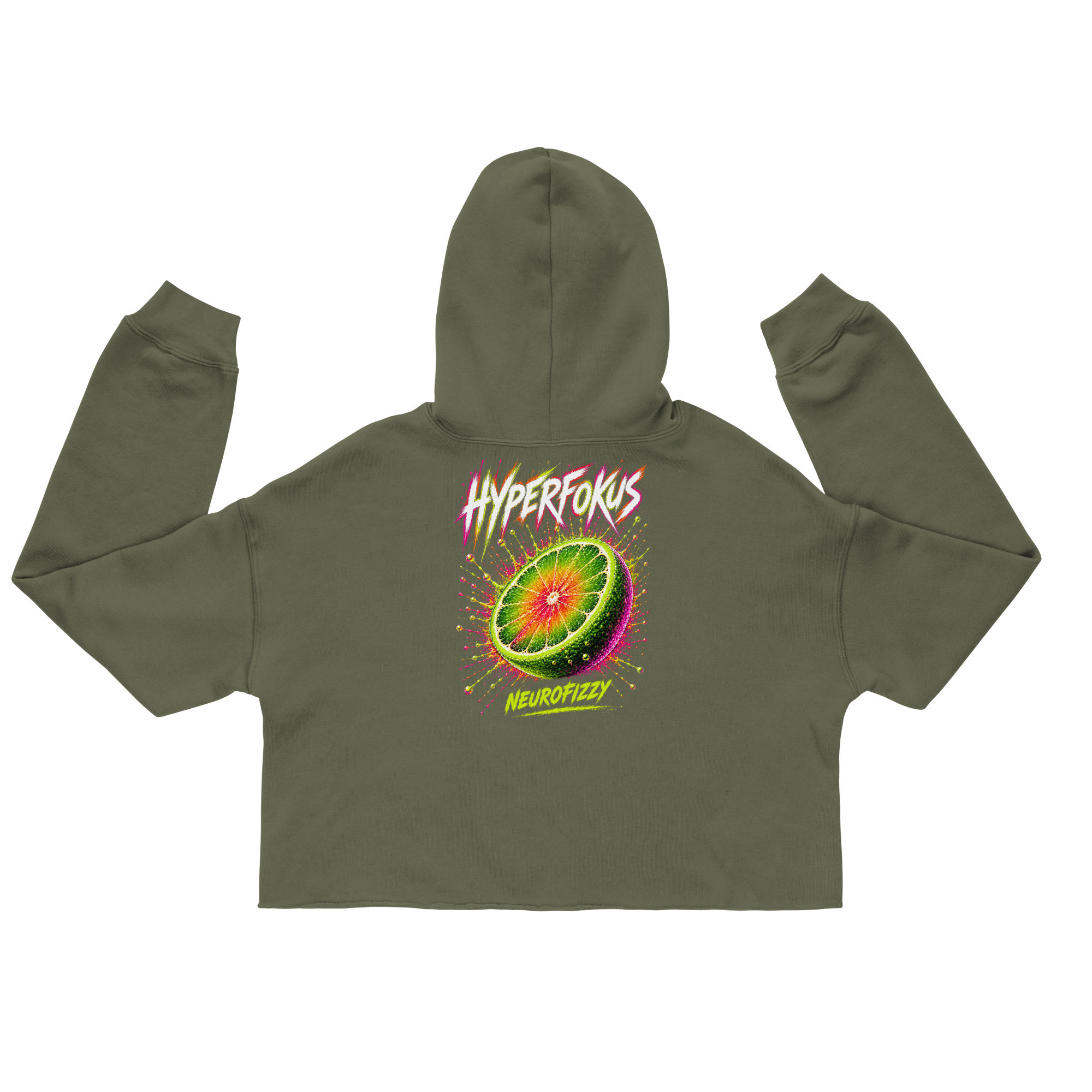 ADHS Hyperfokus Neurofizzy Crop Hoodie