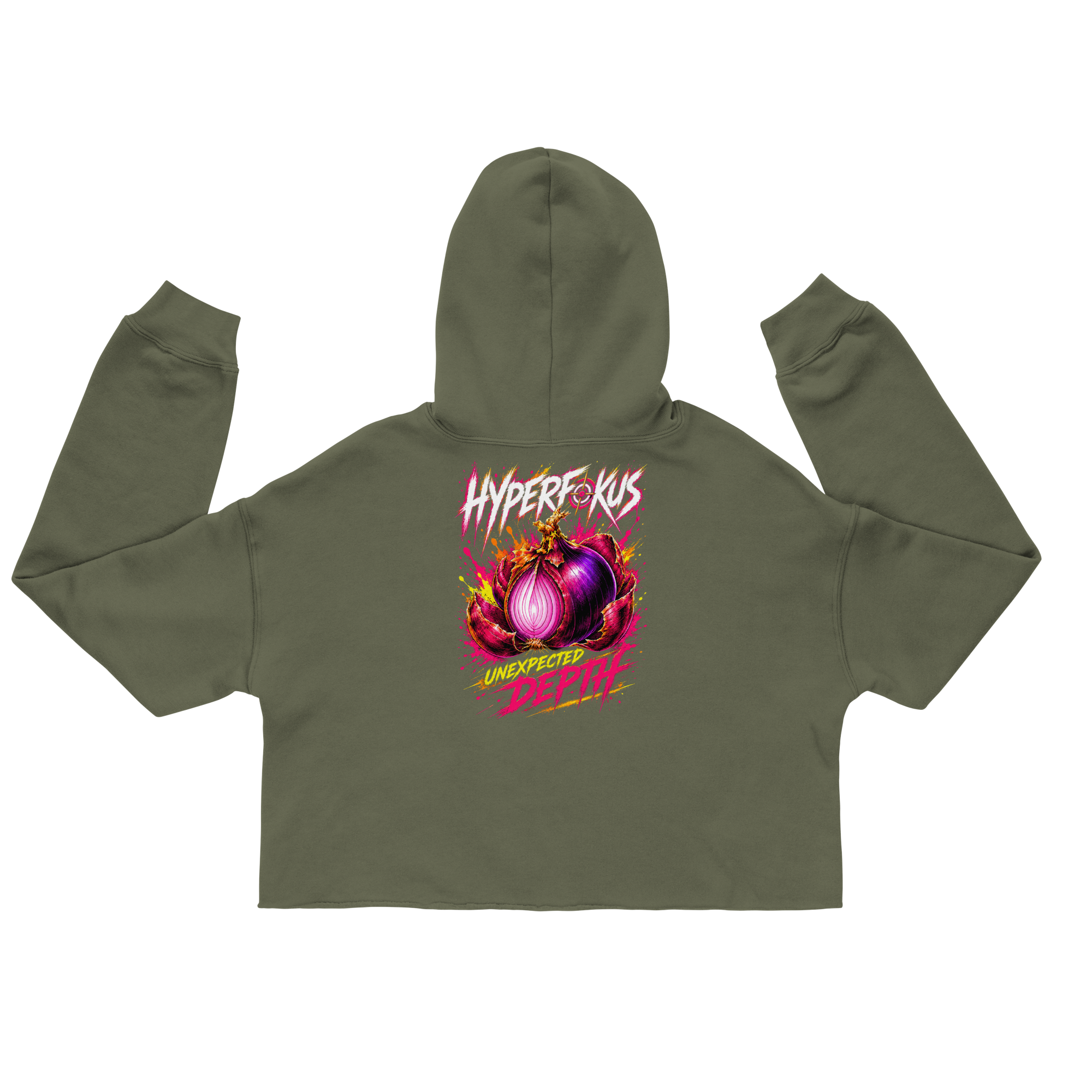 ADHS Hyperfokus Unexpetcted Depth Crop Hoodie